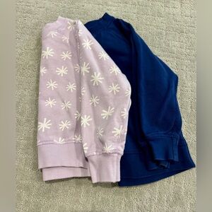 Hanna Andersson Lavender Star and Navy Sweatshirts
